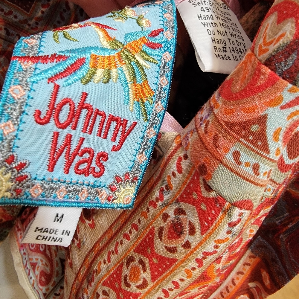Johnny Was Rebecca Patchwork Kimono Jacket (Reversible) Size Medium NWT! - Picture 8 of 15